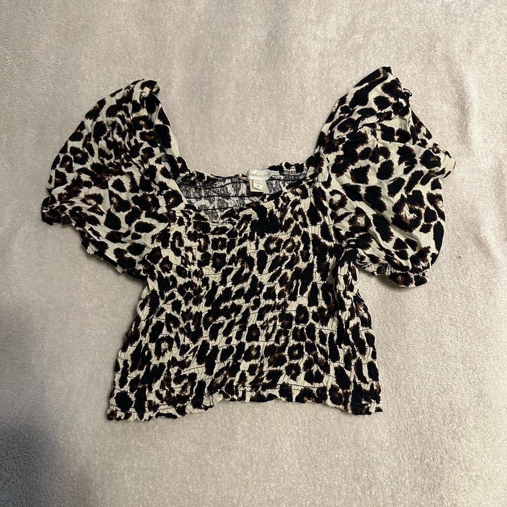 leopard print top - Picture 3 of 4
